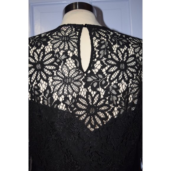 Nanette Lepore Black lace dress size 8 - Picture 4 of 9